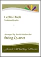 Lecha Dodi (Jewish Wedding / Jewish Sabbath  / Kabbalat Shabbat) - string quartet P.O.D. cover